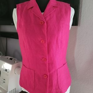Pretty in pink vest size 6